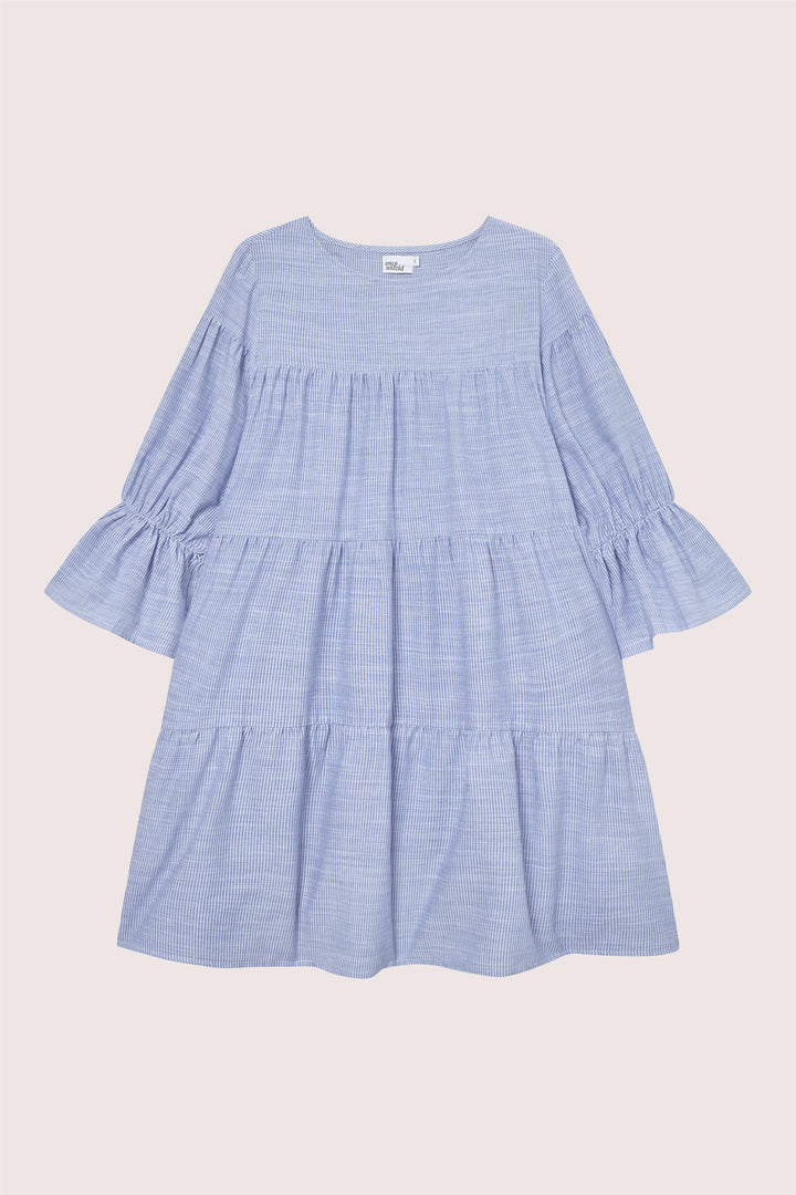 Mai Dress  Blue Stripe