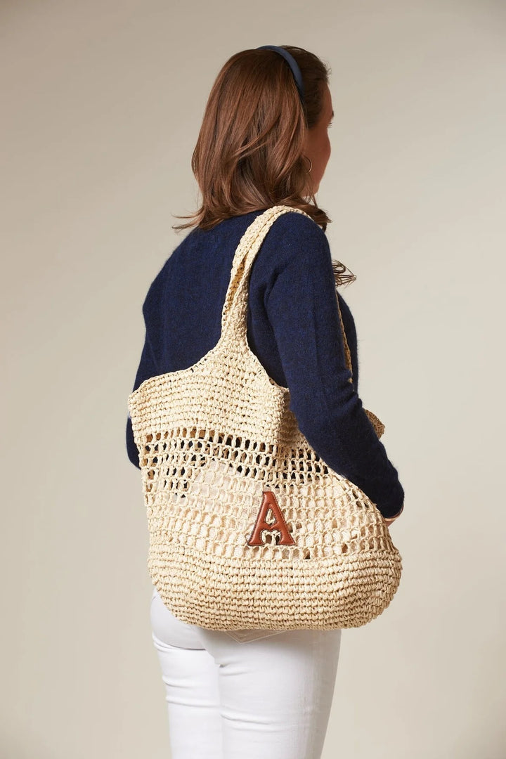 Raffia Tote  Ecru