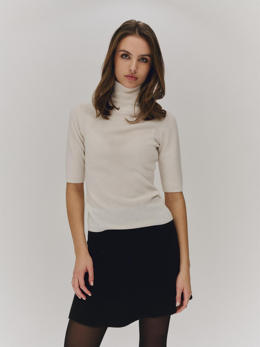 Melly merino tee  White