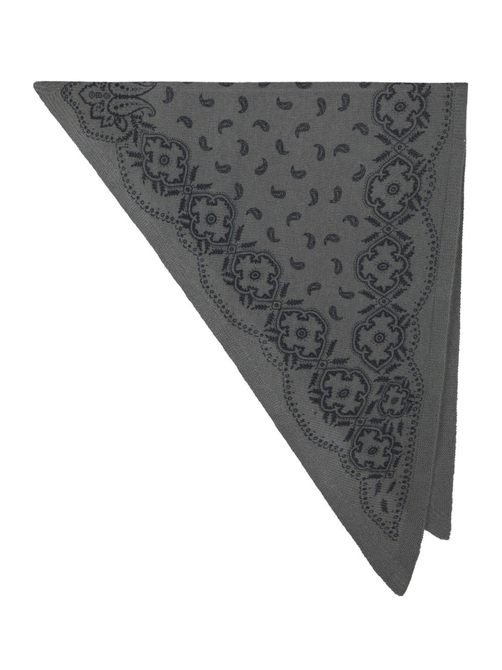 Lolana Paisley Knit Scarf Army