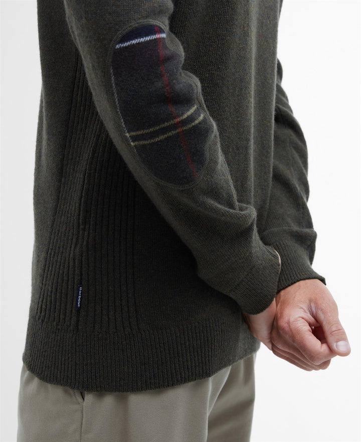Barbour Holden Half Zip  Olive Marl