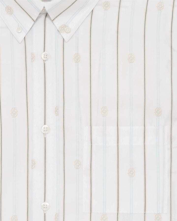 Chemise RayÈe Monogramme  Off White