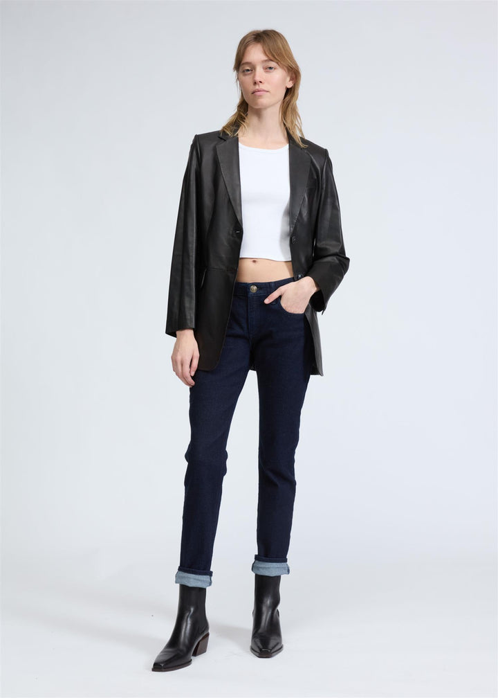 DRE LOW-RISE SLIM BOYFRIEND  Rinse