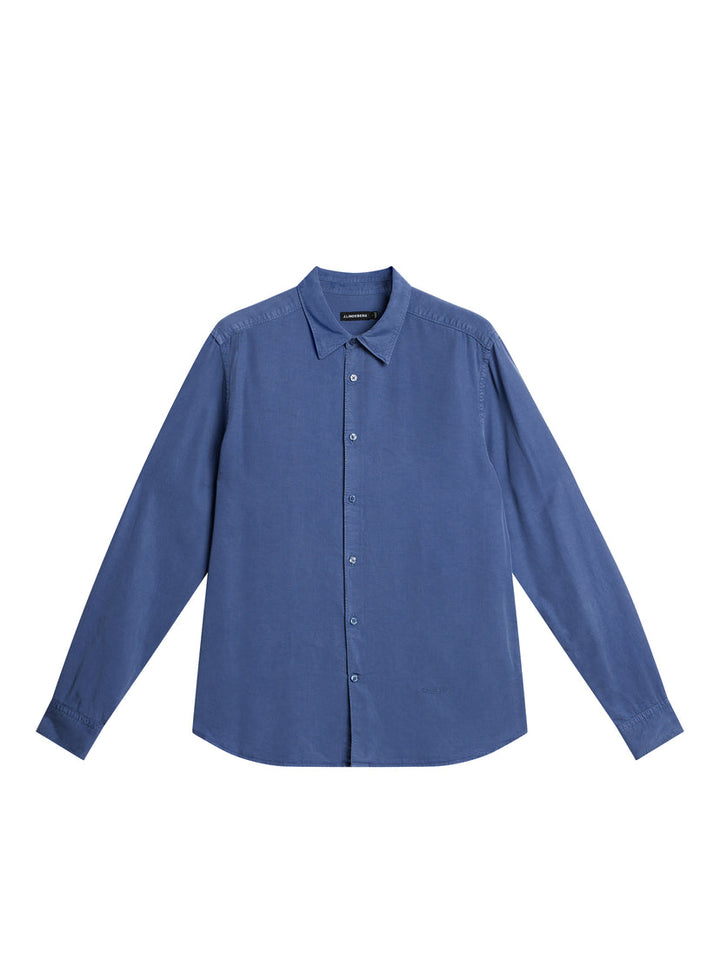 Slim LS Comfort Tencel Shirt  0206 Bijou Blue