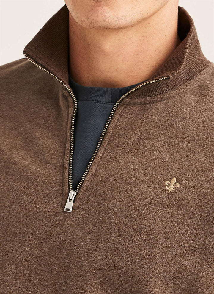 Brandon Lily Half Zip  Brown