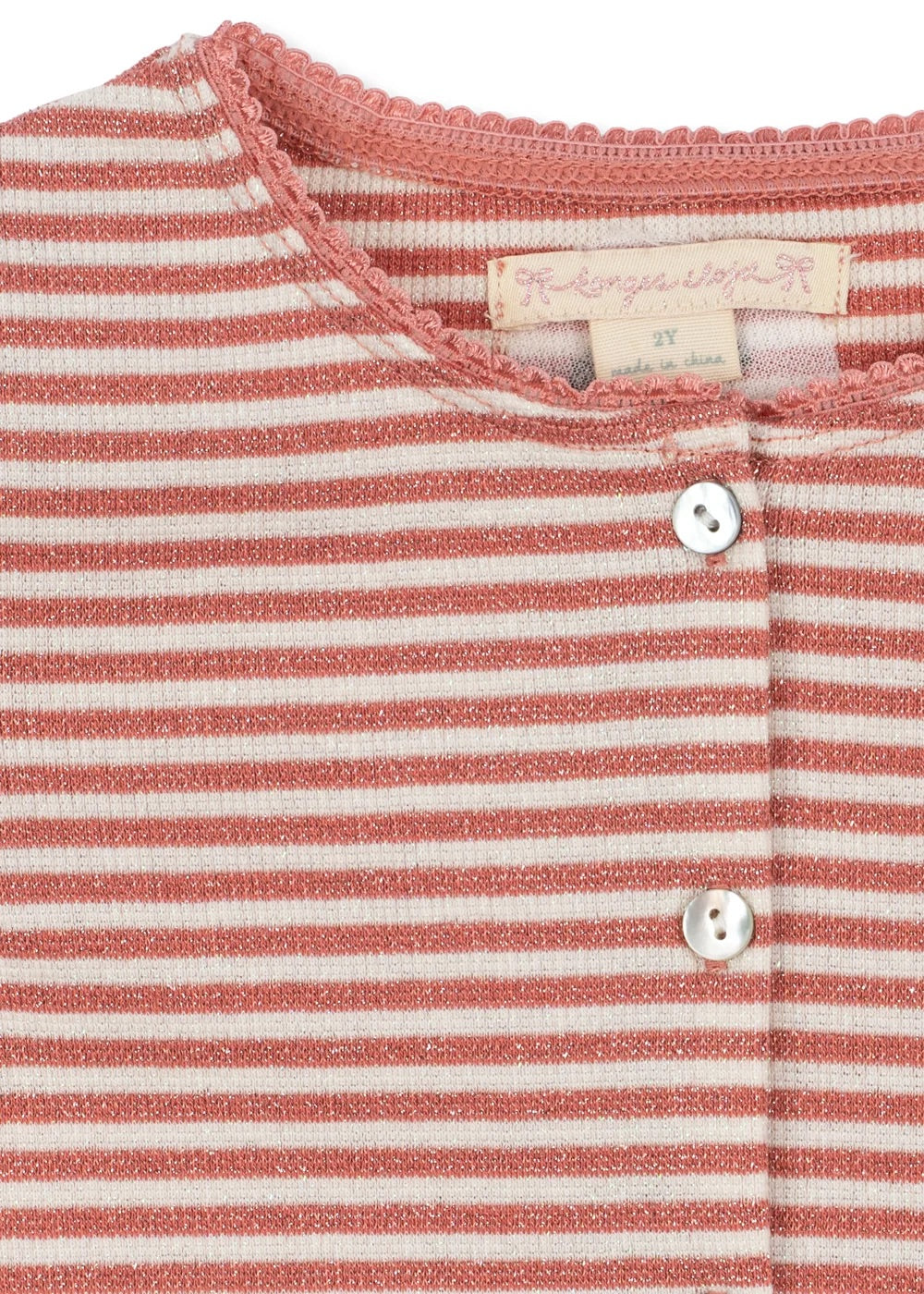 ROLI STRIPE CARDIGAN  Rose Cream Stripe