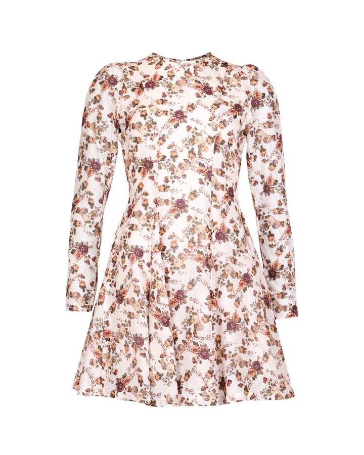 Organza Fitted Dress Vintage Posy