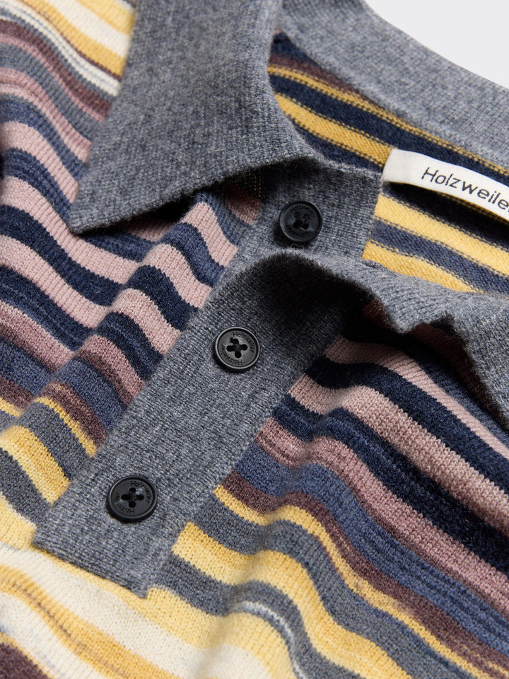 Luna Space Yarn Polo  Multicolor