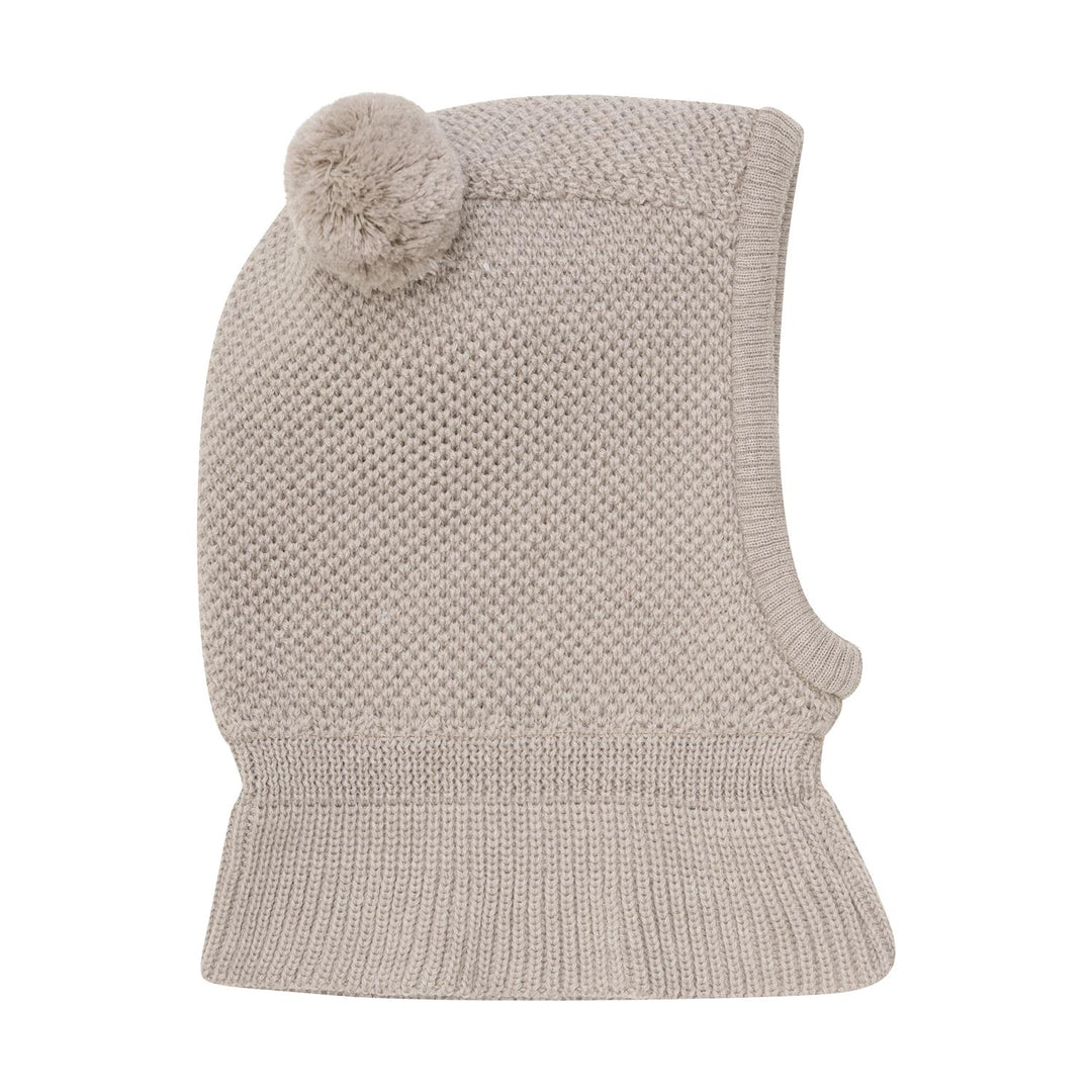 Balaclava Windstop Pompoms  Camel Melange