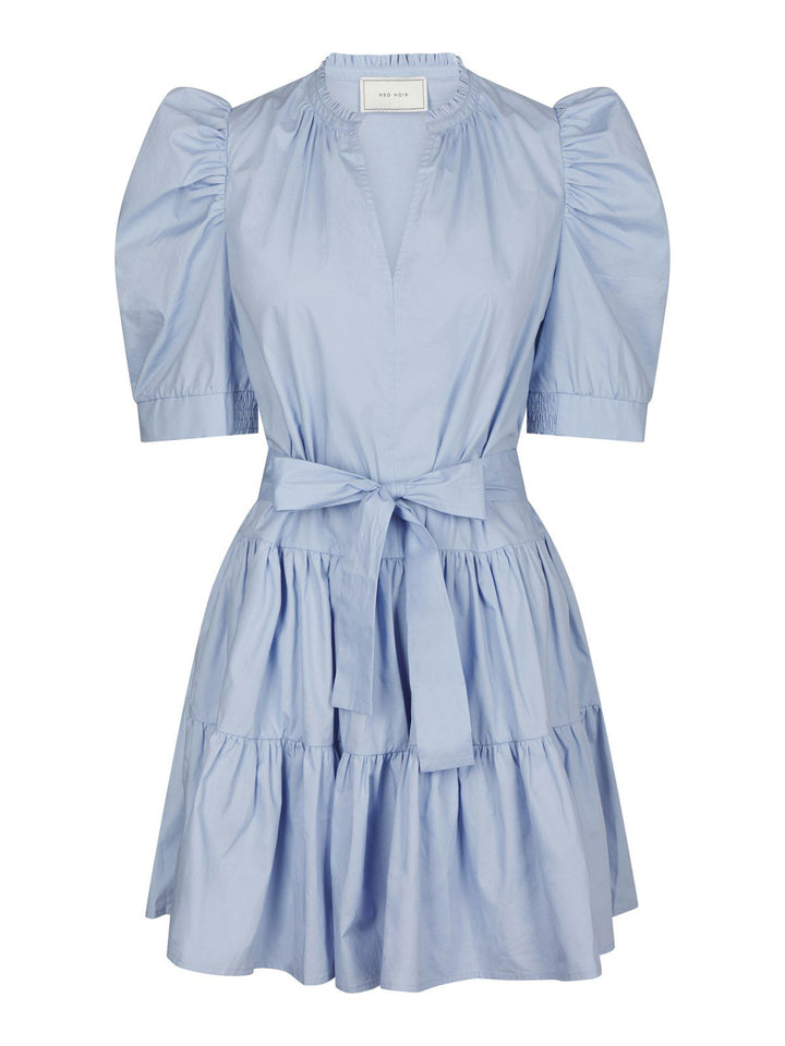 Tabbie Poplin Dress  Light Blue