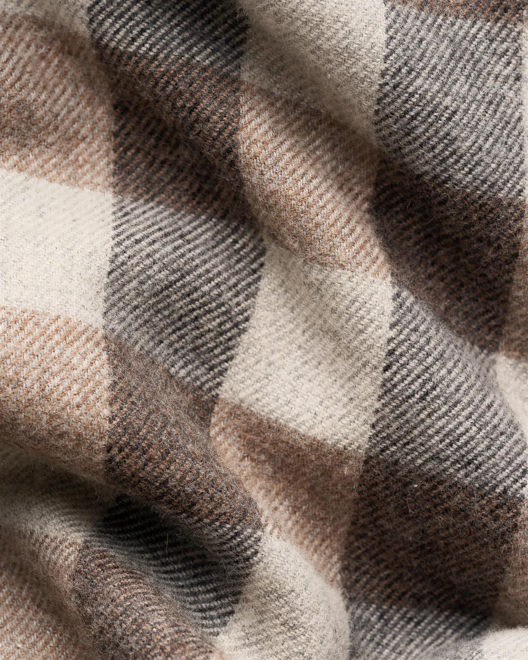 Block Check Flannel  Beige