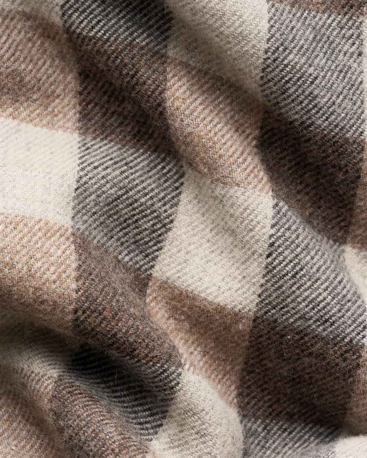 Block Check Flannel  Beige
