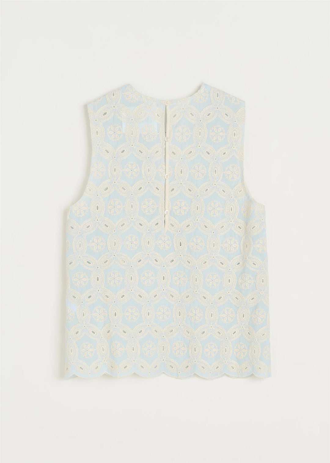 Himani Top Embroidery  Blue Eyes