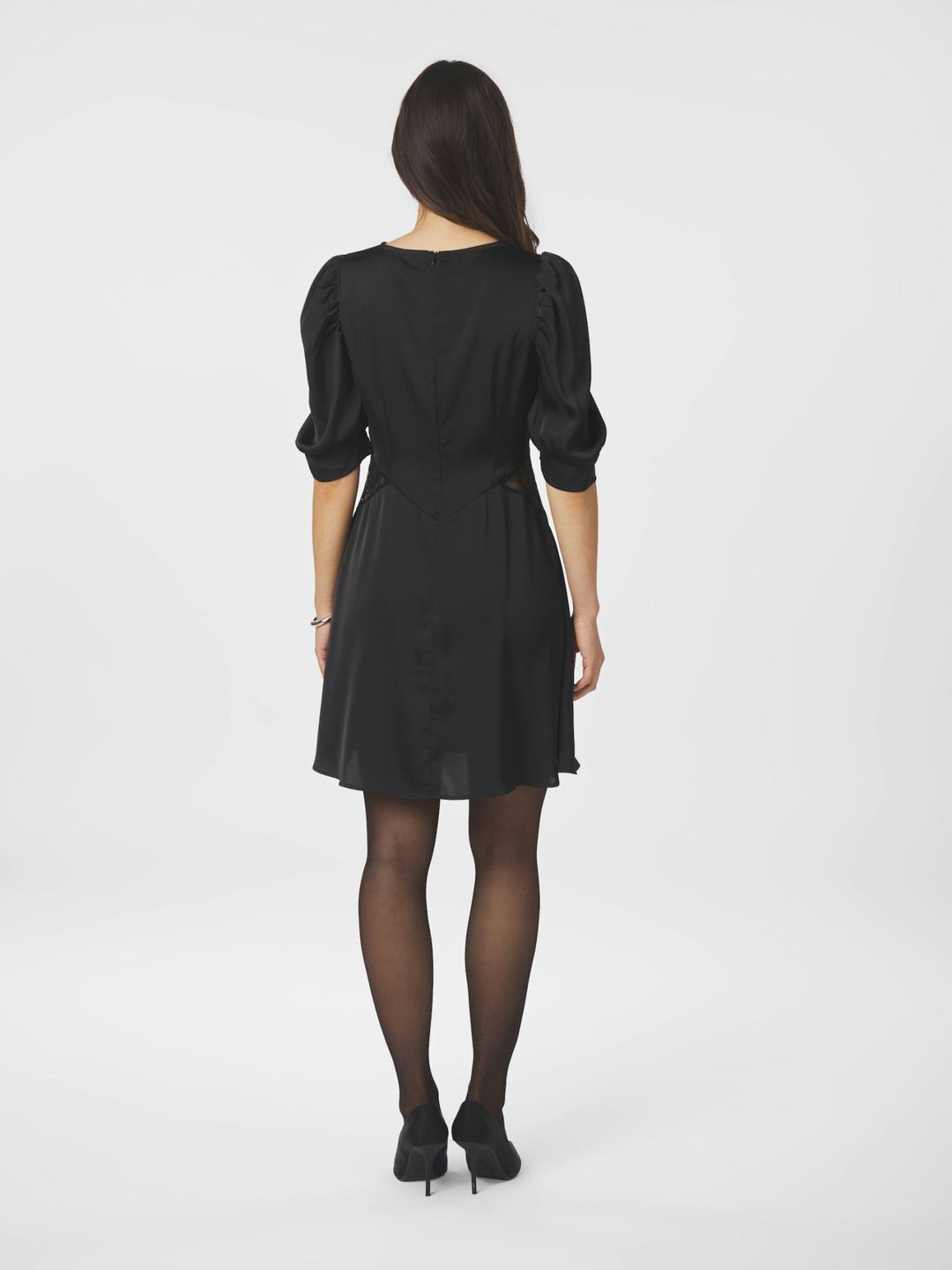 Alfia Lace Dress  Black