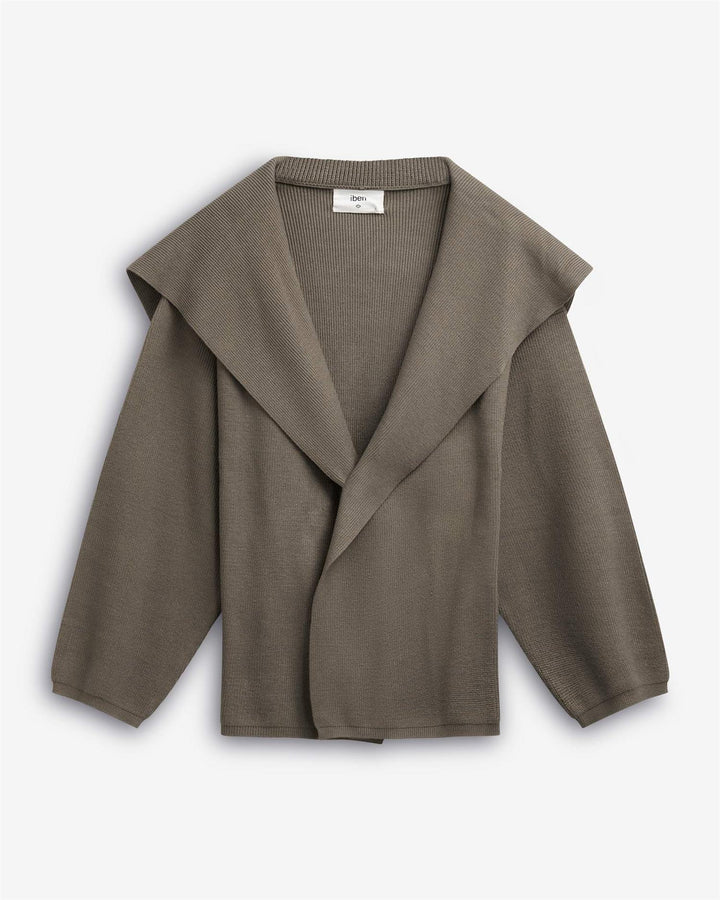 SERGE CARDIGAN  Taupe