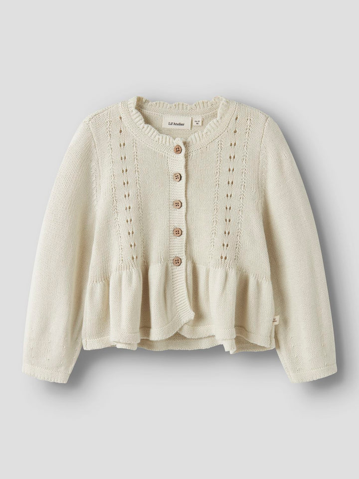 Ramla Rir Ls Short Knit Card Offwhite