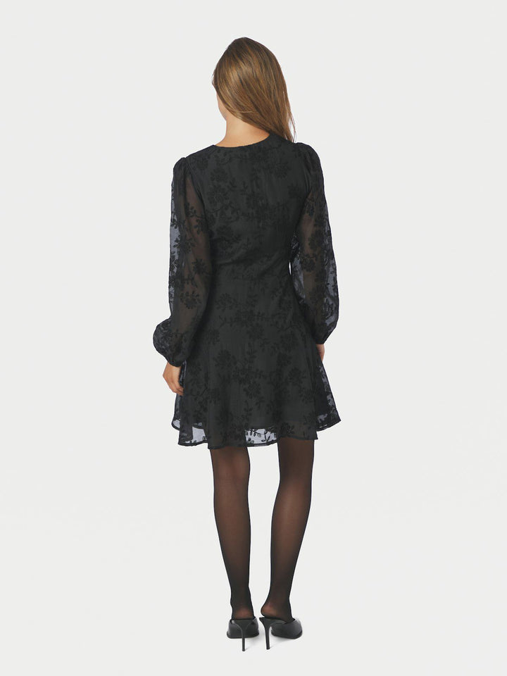 Milly Embroidery Dress Black