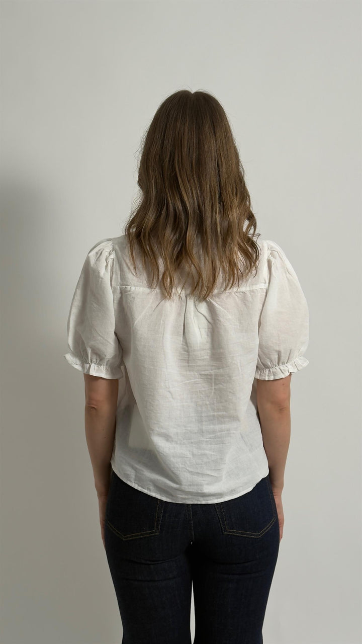 ODESA LINEN BLOUSE  White