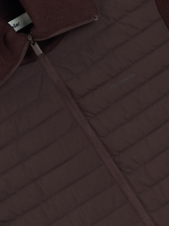 Lindsey Padded Knit Jacket Brown