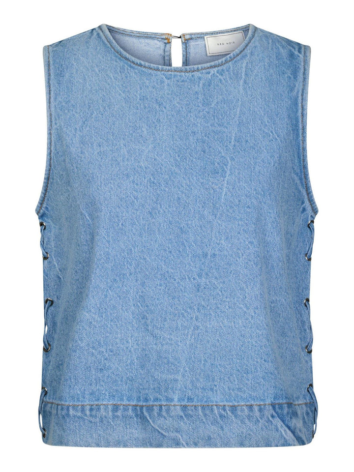 Svetlana Braid Top  Blue