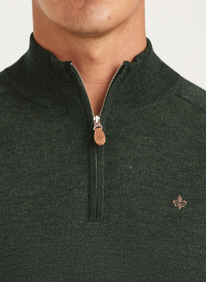 Merino John Zip  Olive