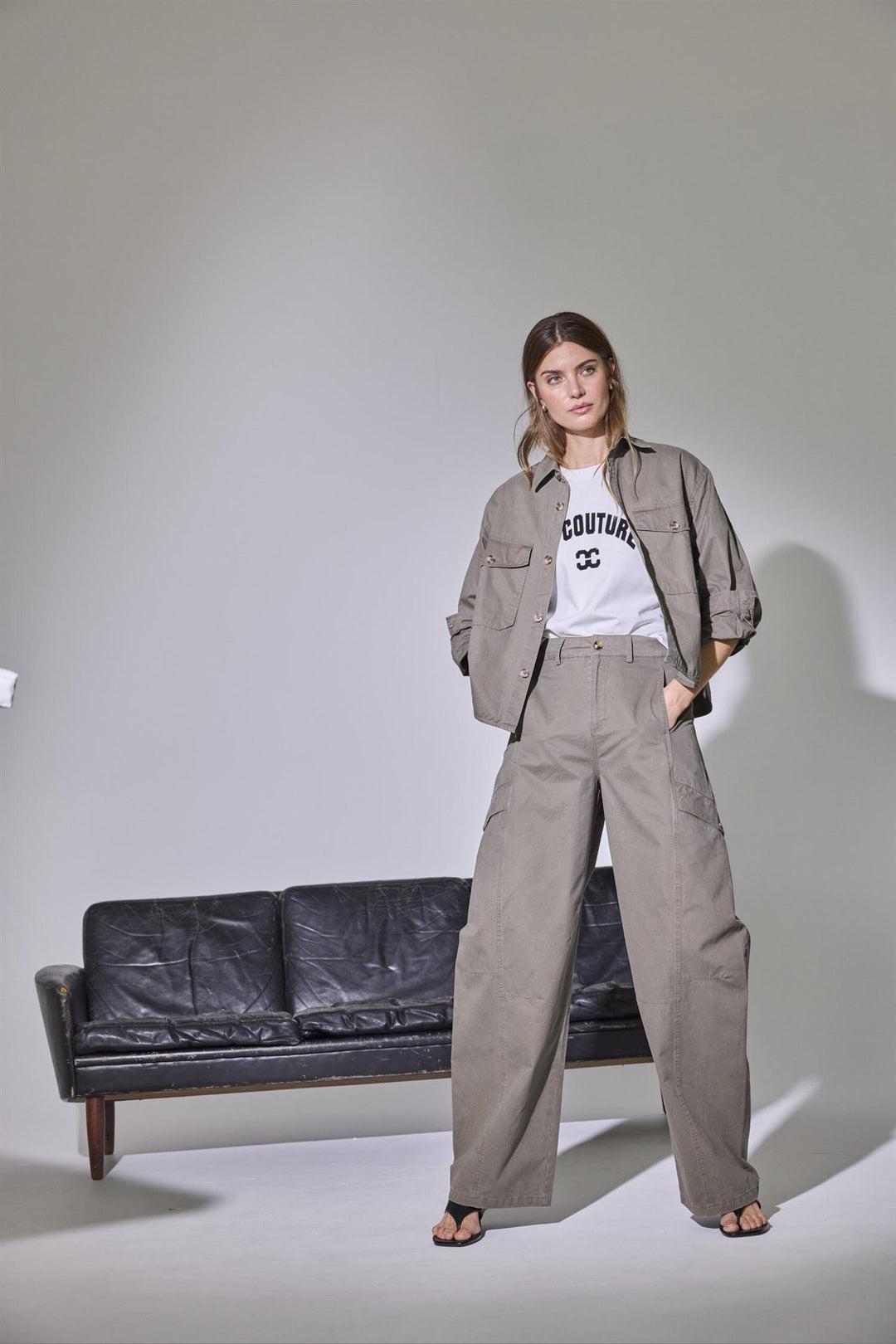 EvelynCC Barrel Pant  Army