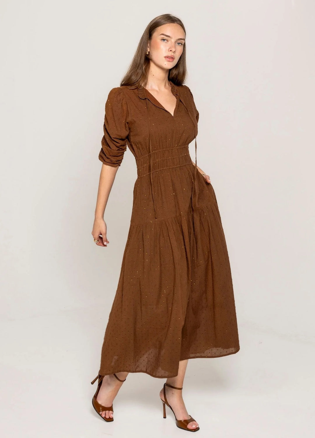 Madison Dress Bisque Lurex  Bisque Lurex