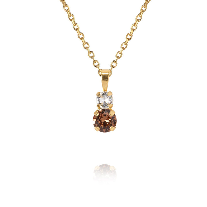 LEAH NECKLACE GOLD Rec Topaz Combo