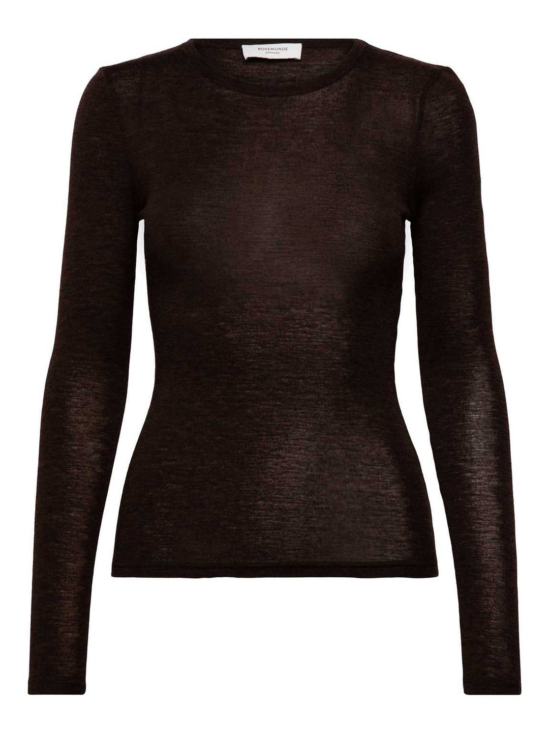 RWSara Cashmere Blend LS T-shirt  Mole Melange