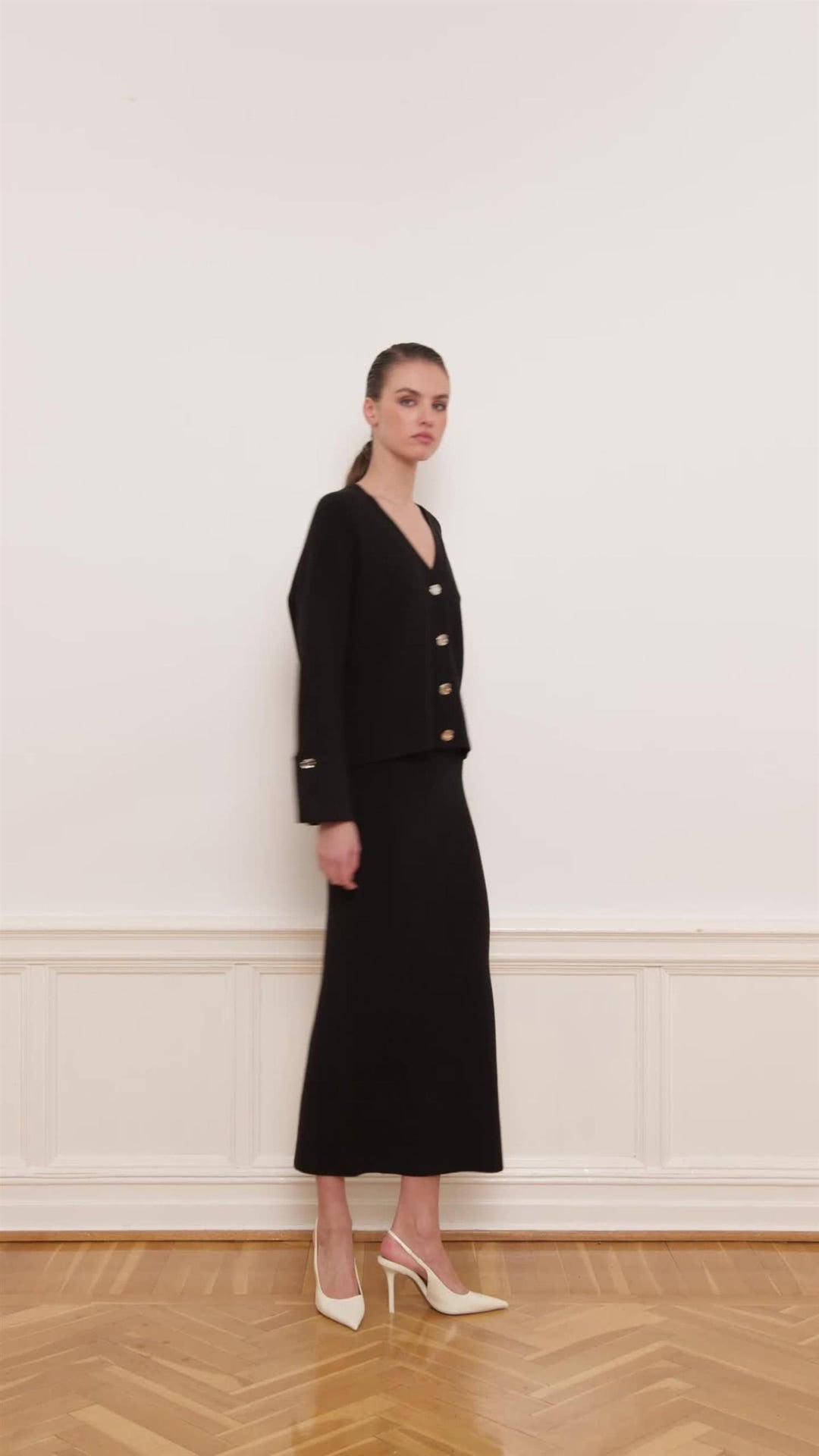 ATARI RIB SKIRT  Black
