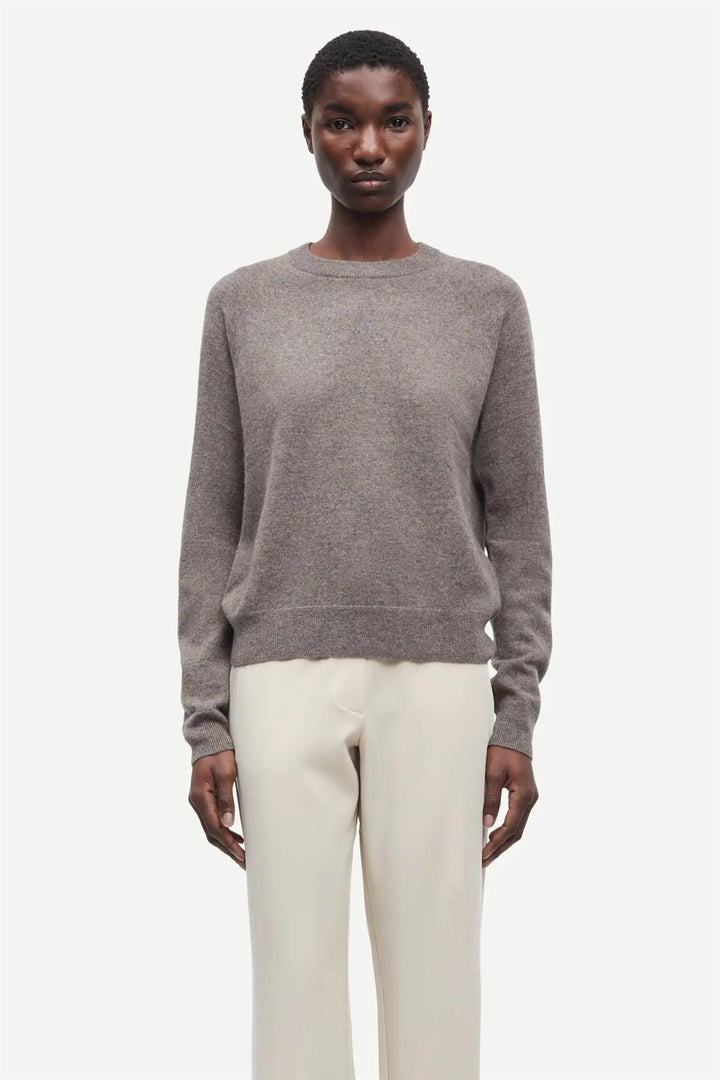 Boston o-neck 6304  Grey Blue Mel.