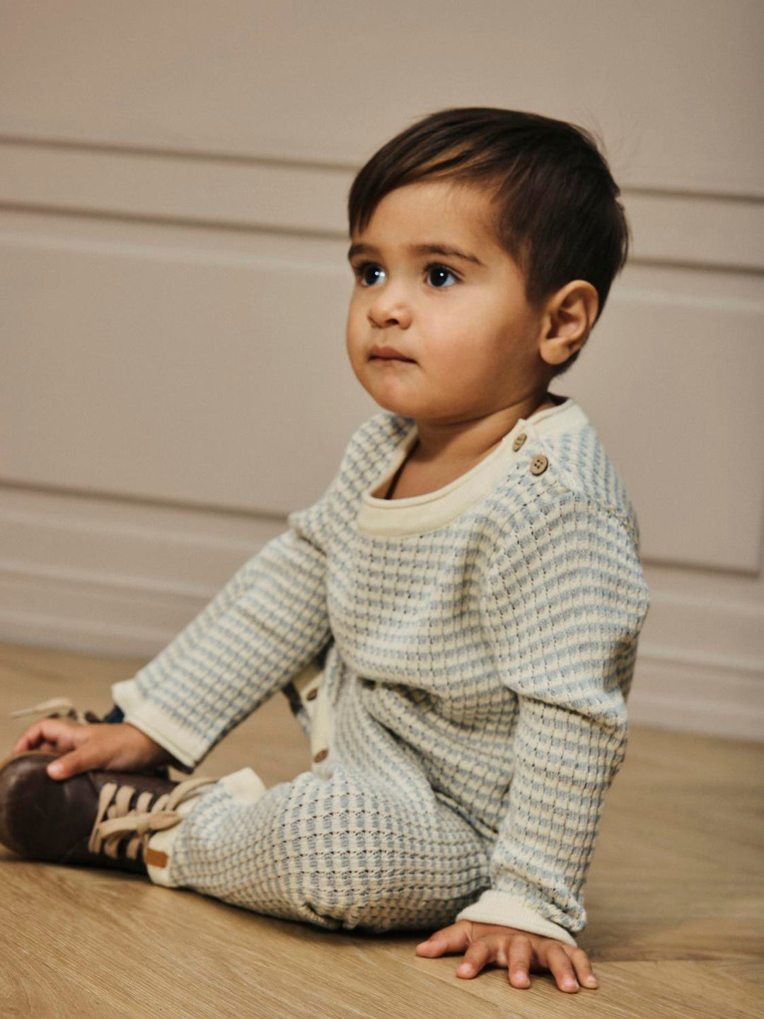 Nbmnelson Ls Knit Suit Lil  Lysegrå