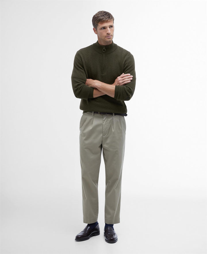 Barbour Holden Half Zip  Olive Marl