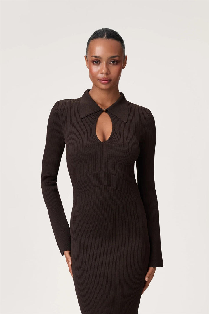 Basel Maxi Dress Brown