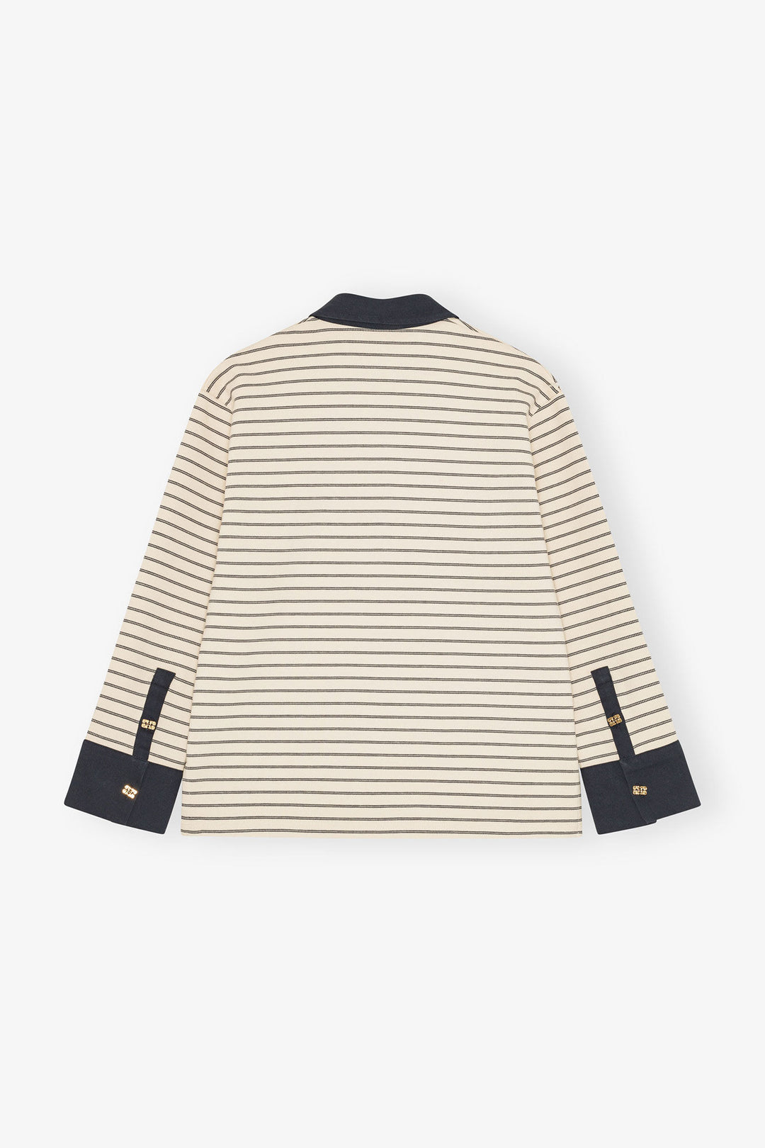 Single Piquet Jersey Polo  Egret