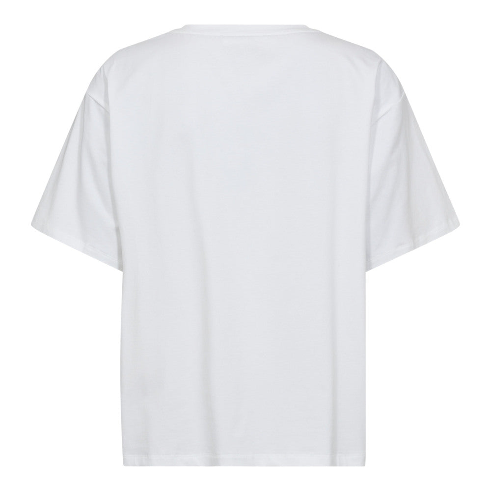 SiaraCC Pearl Necklace Box Tee  White