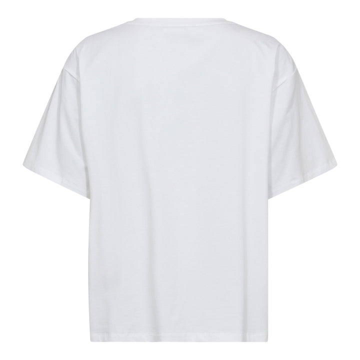SiaraCC Pearl Necklace Box Tee  White