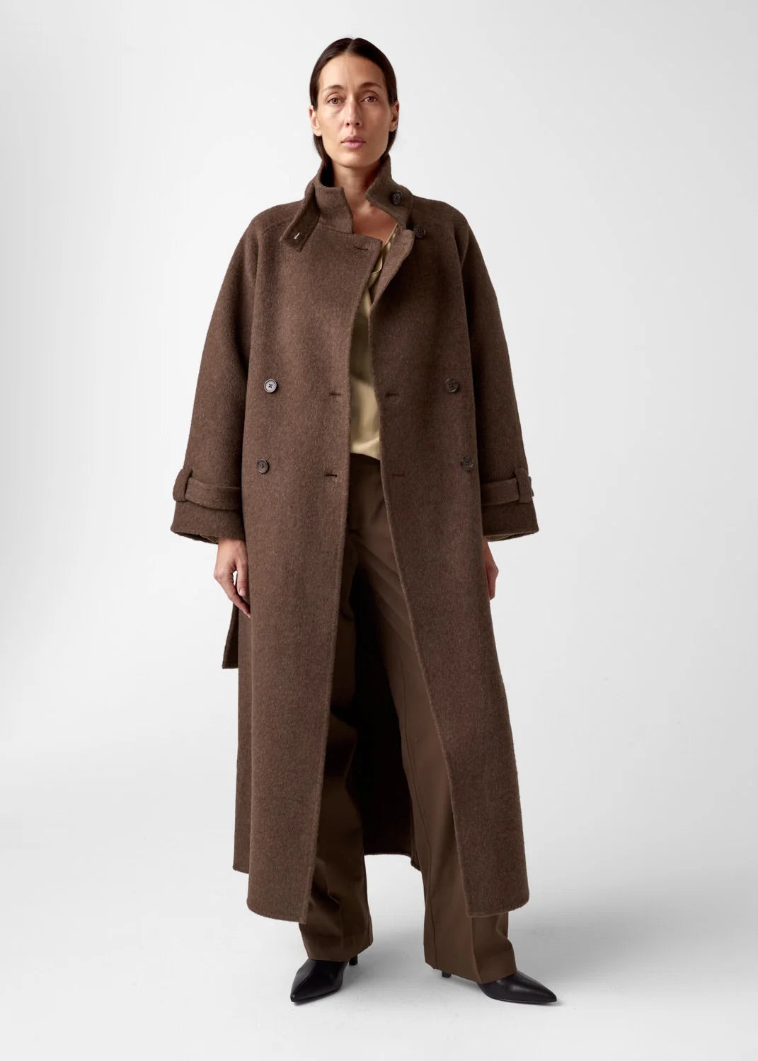 Carmella wool coat  Espresso