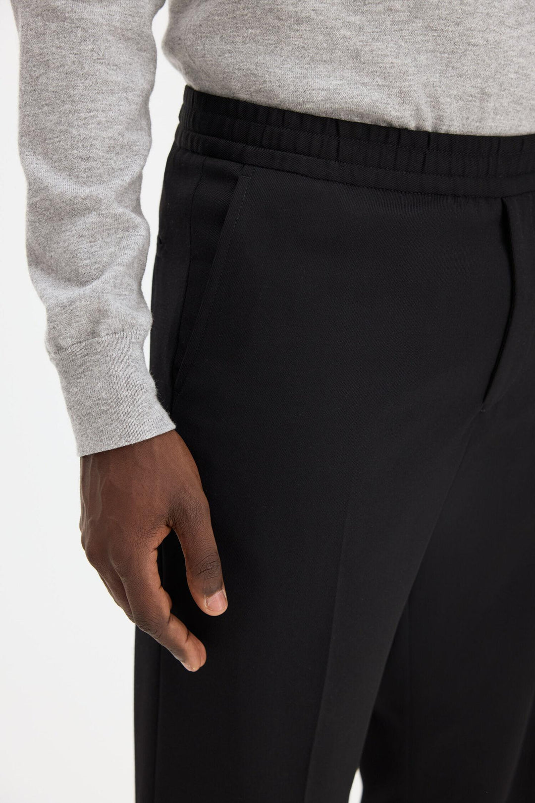 theo trousers  Black