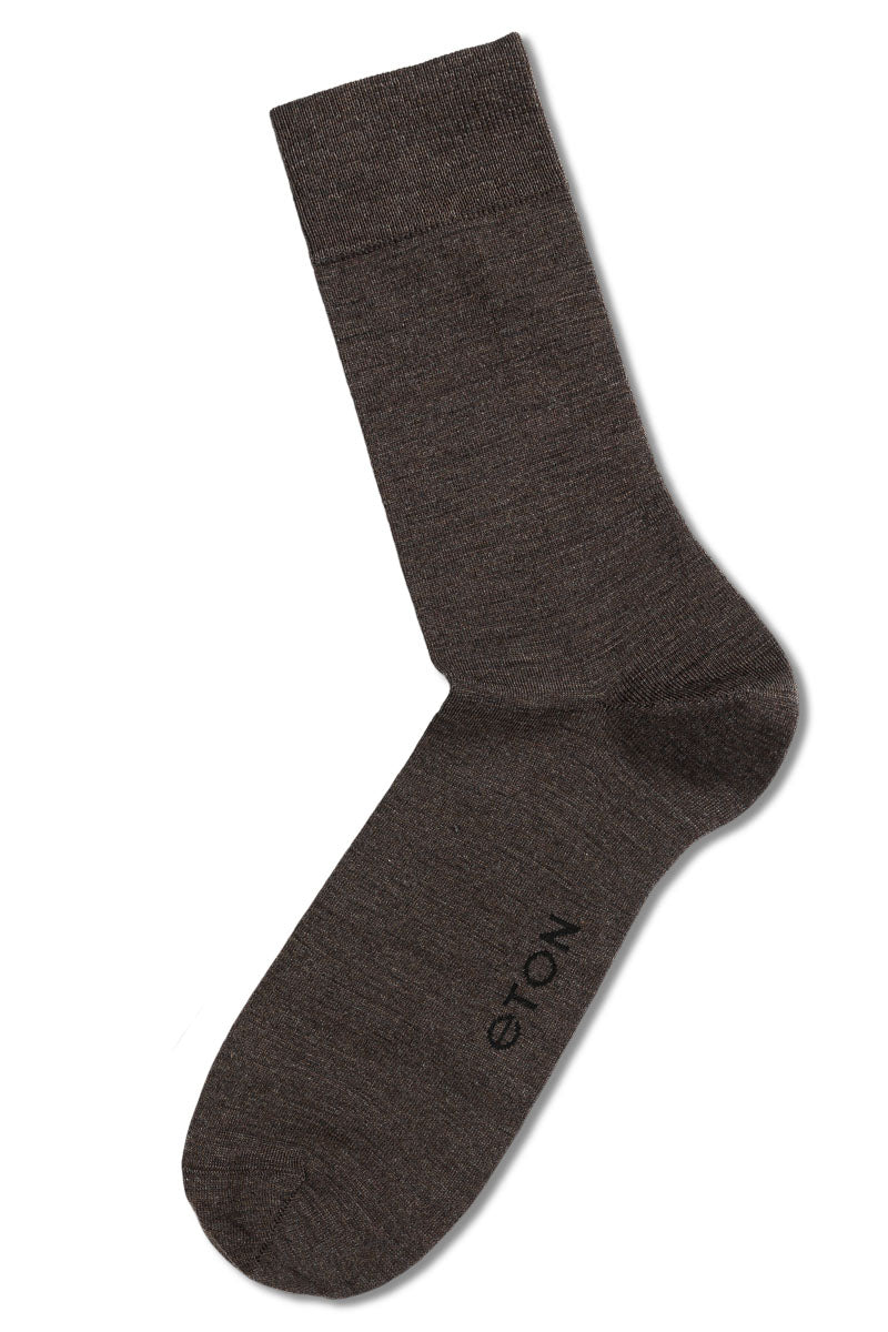Eton Fine Wool Plain 413  Brown Melange