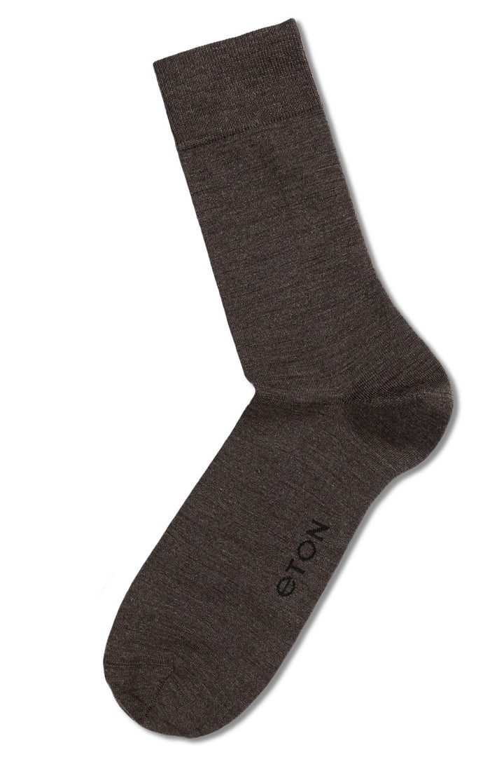 Eton Fine Wool Plain 413  Brown Melange