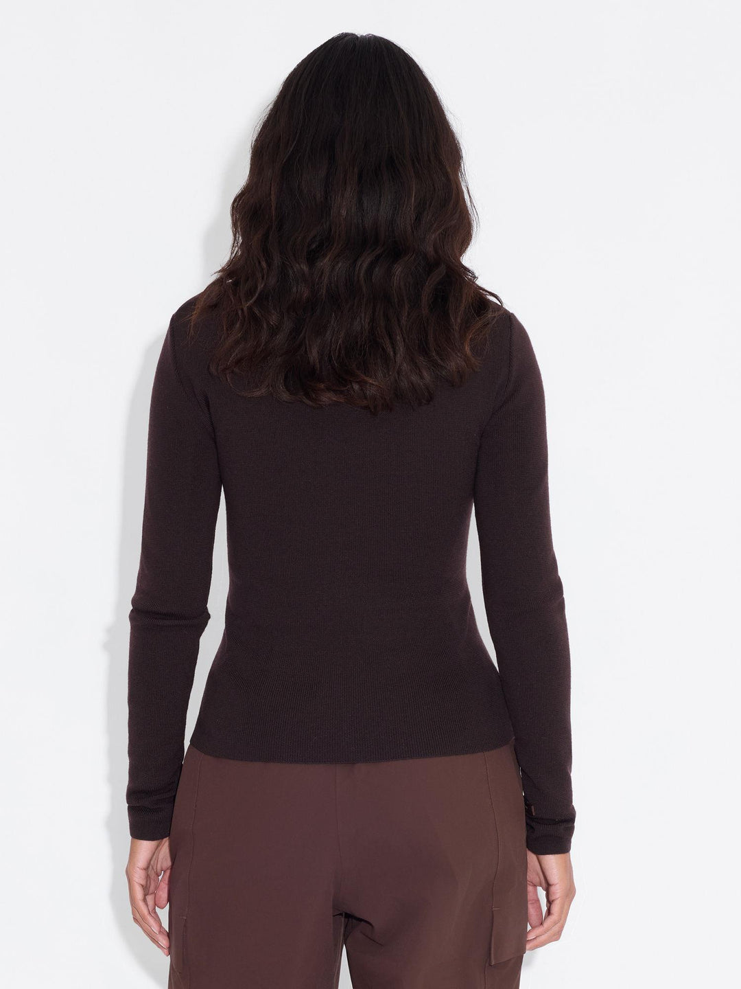 Lindsey Padded Knit Jacket Brown