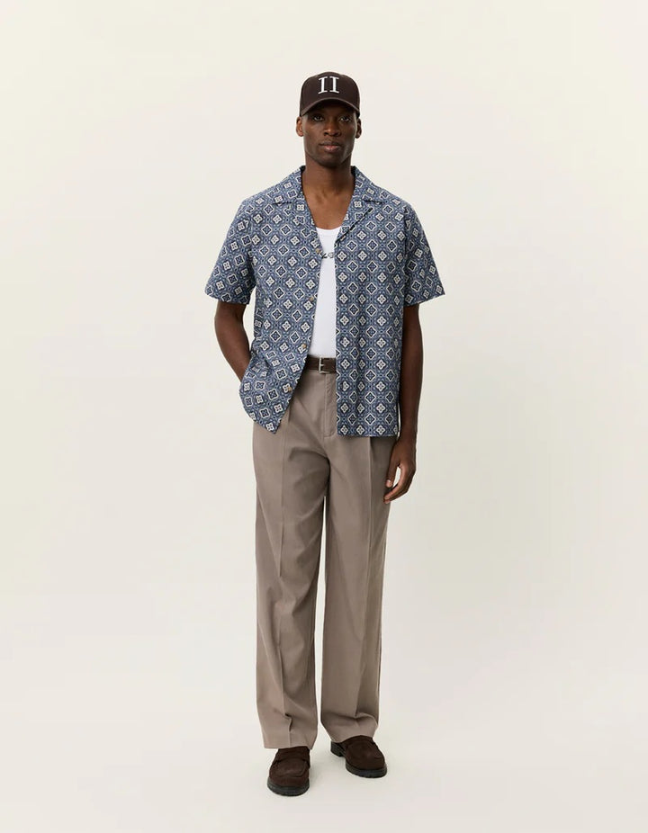 Lukas Arabesque AOP SS Shirt  Blue Fog