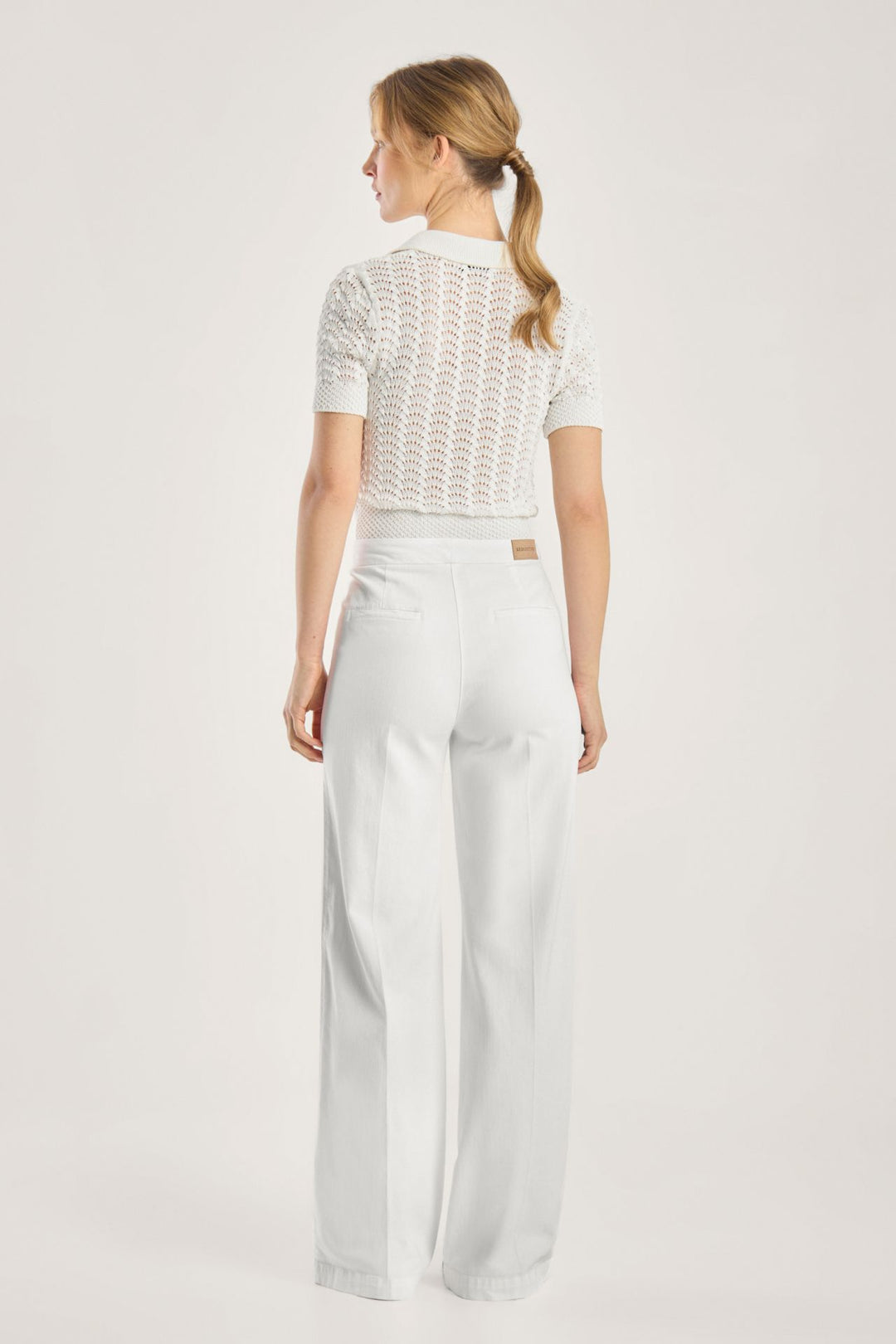 Brigdet Coloured Soft Denim  White