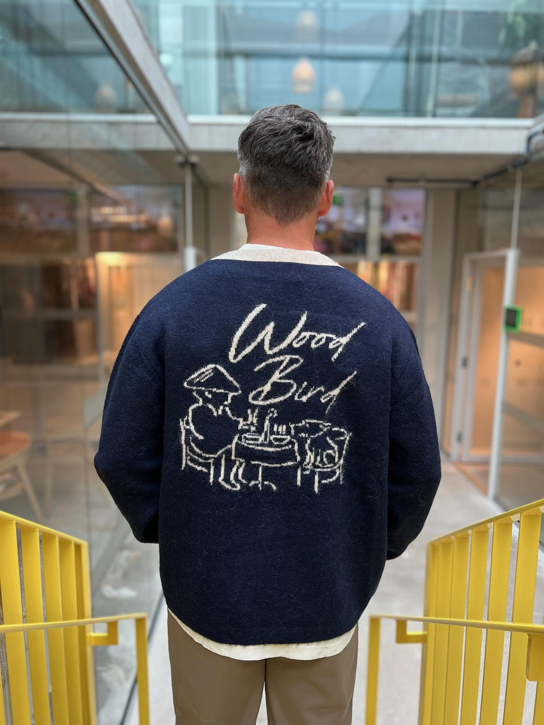 WBKoon Noodle Cardigan  Navy