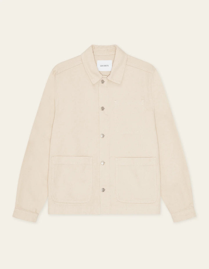 Layton Denim Overshirt  Ivory