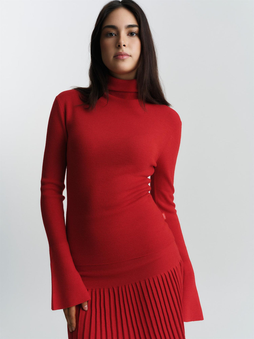 Vilje Merino Sweater  Bright Red
