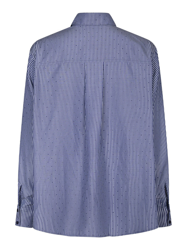 Dalma B Stripe Stone Shirt  Midnight Blue