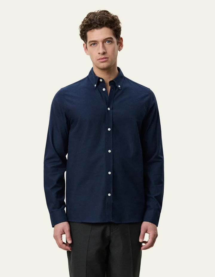 Soft Flannel Shirt  Dark Navy Blue