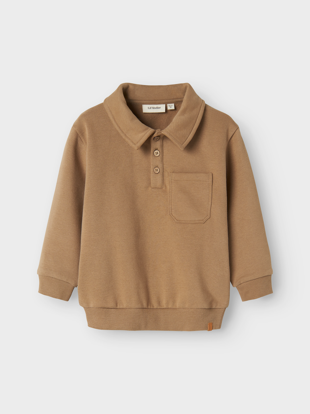 NMMILONDON ROA LS LOOSE SWEAT LIL  Lysebrun
